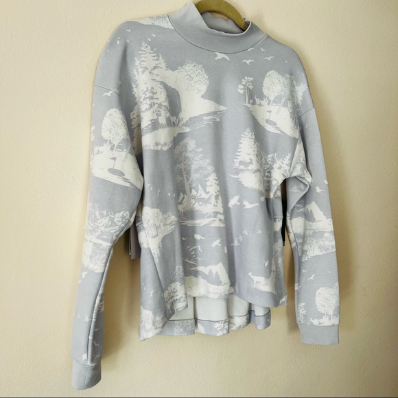 New Nike Golf Dri-Fit UV Printed Cozy Comfort Pleated Pullover Sweatshirt Top - Picture 8 of 9